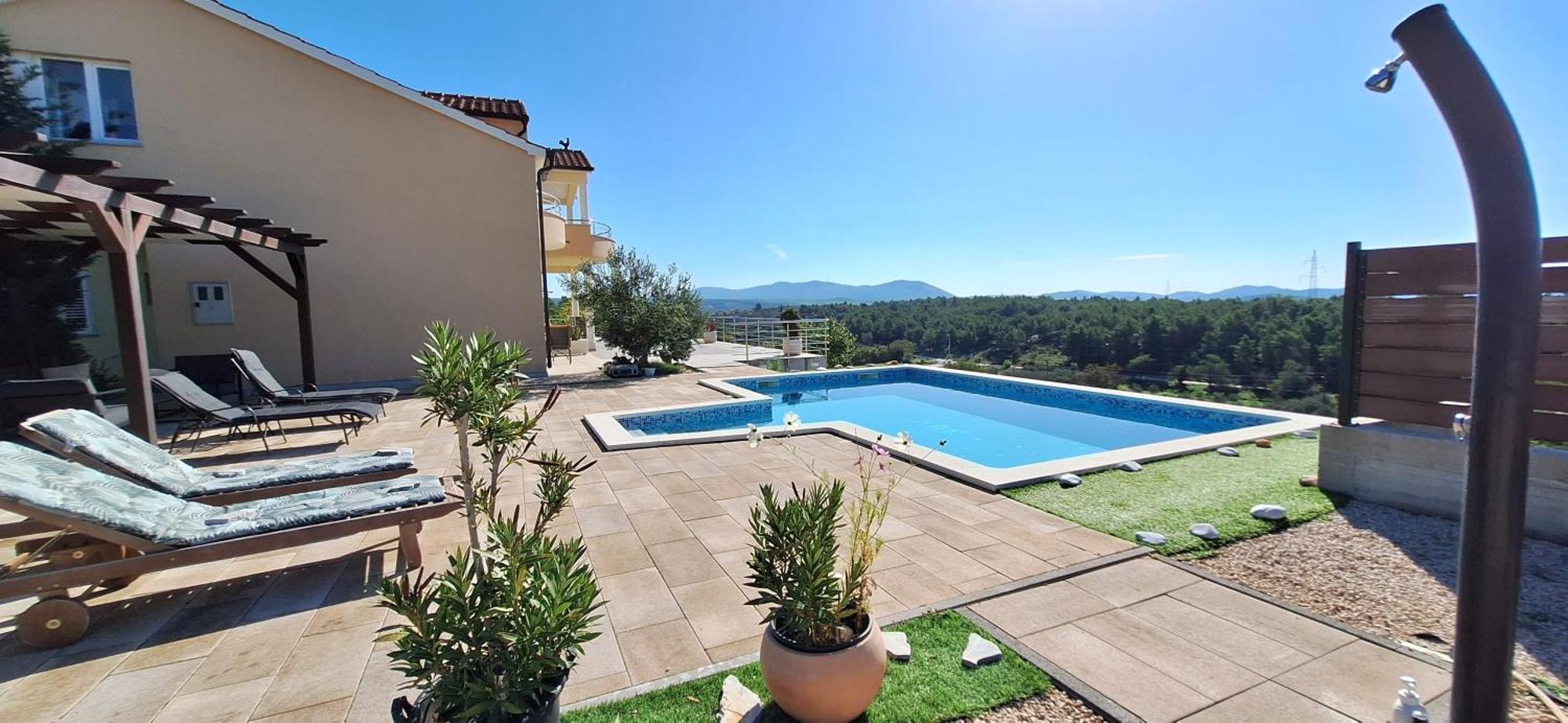 Villa Scolopax Rusticola Skradin With Heated Pool Exterior foto